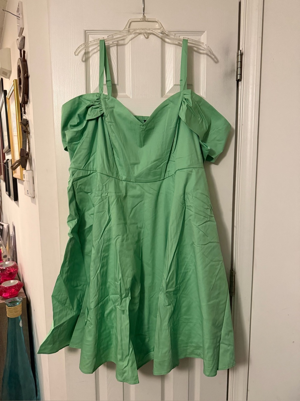 Torrid Disney Mint Green Tinkerbell Off-Shoulder Mini Dress/Halloween Costume